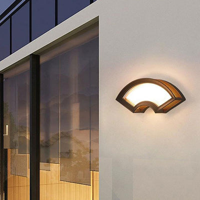 Applique Murale Carrée en Aluminium Imperméable Contemporaine avec LED pour Patio Extérieur 