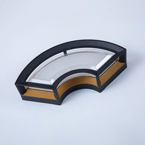 Applique Murale Carrée en Aluminium Imperméable Contemporaine avec LED pour Patio Extérieur 