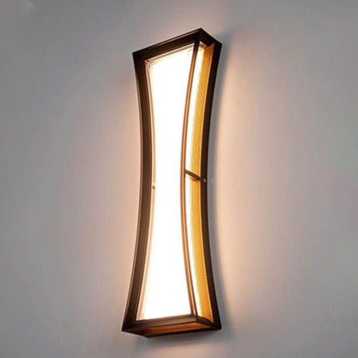 Applique Murale Carrée en Aluminium Imperméable Contemporaine avec LED pour Patio Extérieur 