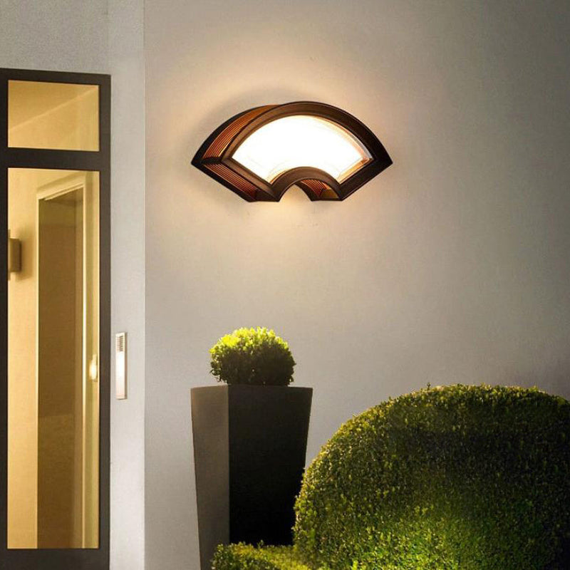 Applique Murale Carrée en Aluminium Imperméable Contemporaine avec LED pour Patio Extérieur 