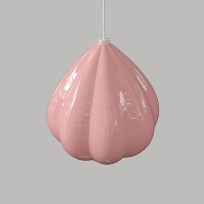 Moderne Minimaliste Crème Triangle Aluminium Résine Suspension 1-Lumière Pour Chambre 