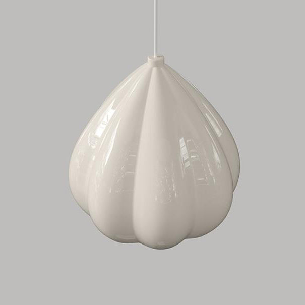 Moderne Minimaliste Crème Triangle Aluminium Résine Suspension 1-Lumière Pour Chambre 
