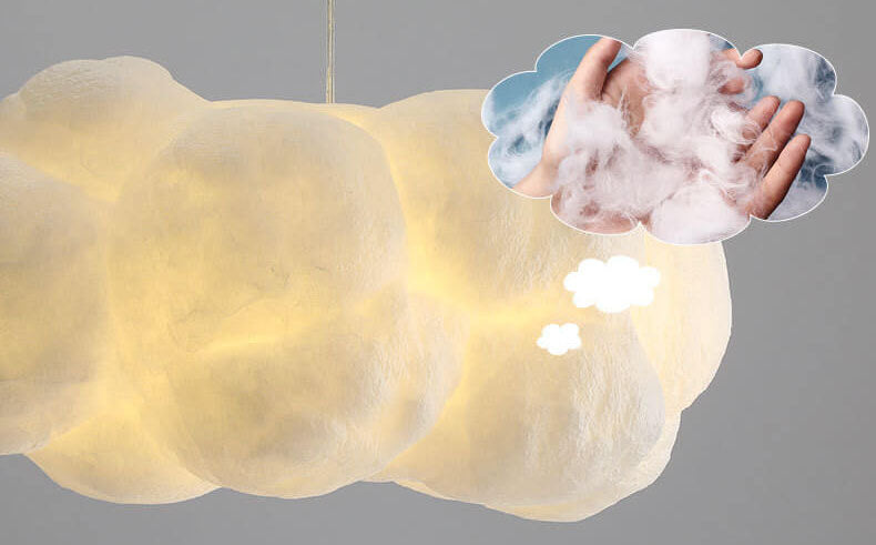Schwebende Wolke 1-Licht LED Pendelleuchte 