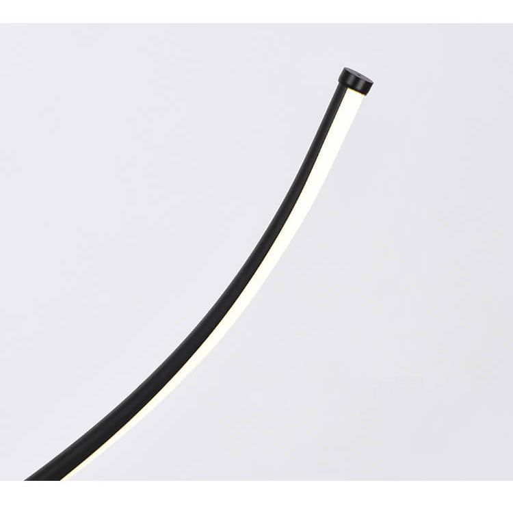 Minimalist Line 1-Light Bending Line LED Floor Lamps