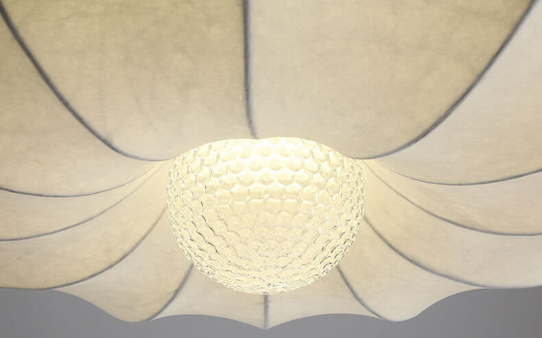 Modern Stretch Silk Fabric Airship Shade 3-Light Chandeliers
