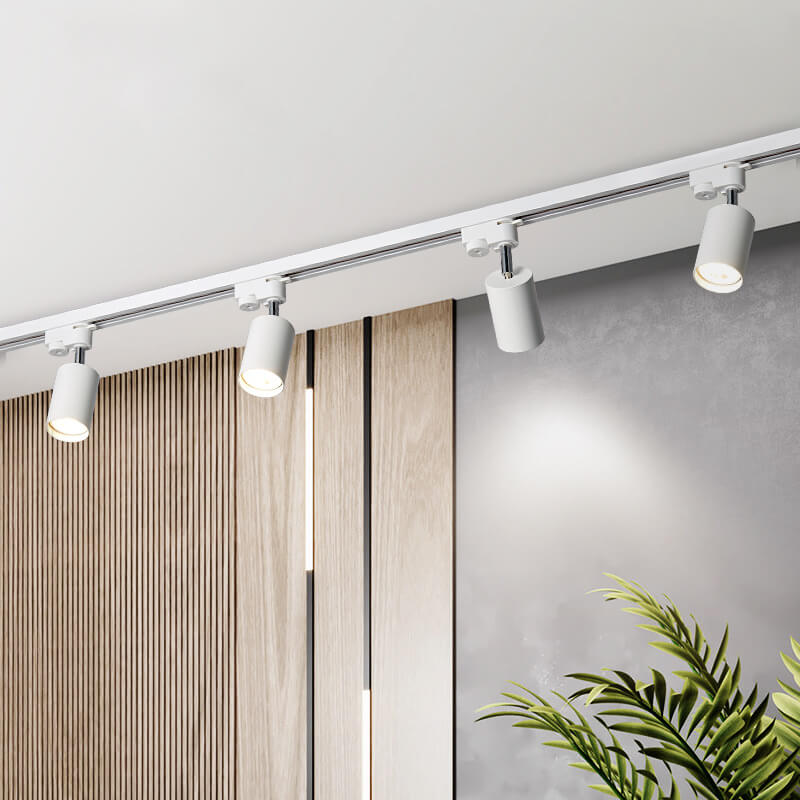 Projecteur sur rail 10W, éclairage sur rail LED rotatif en aluminium 