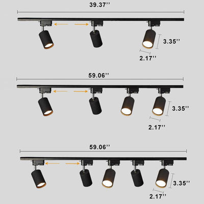 Moderne Röhren-Track-Beleuchtung 3/4/5 Licht LED-Deckenleuchte 