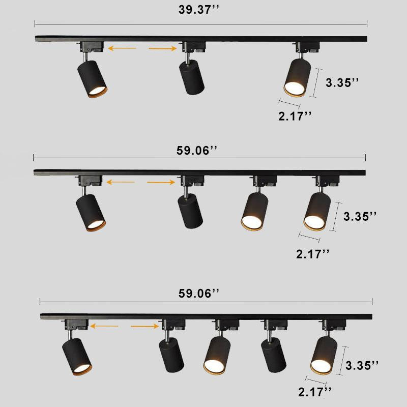 Moderne Röhren-Track-Beleuchtung 3/4/5 Licht LED-Deckenleuchte 