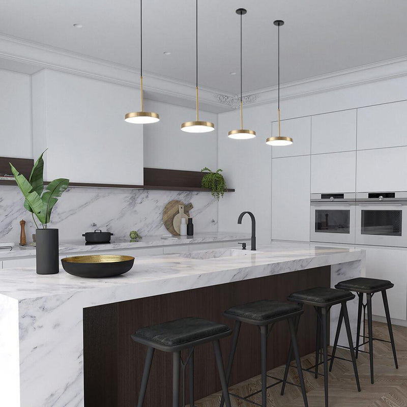 Modern Minimalist  Drum Metal LED Pendant Light