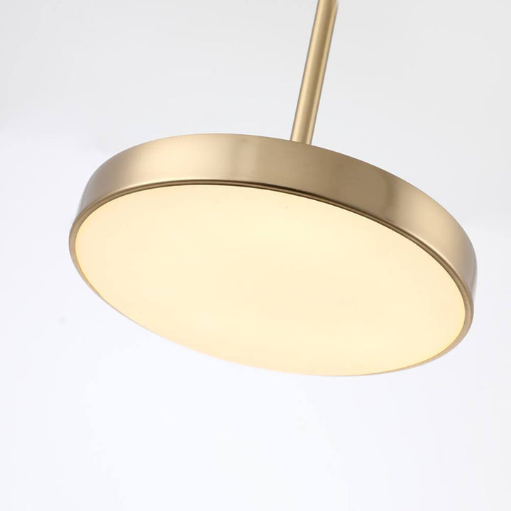 Moderne minimalistische Trommel-Metall-LED-Pendelleuchte 