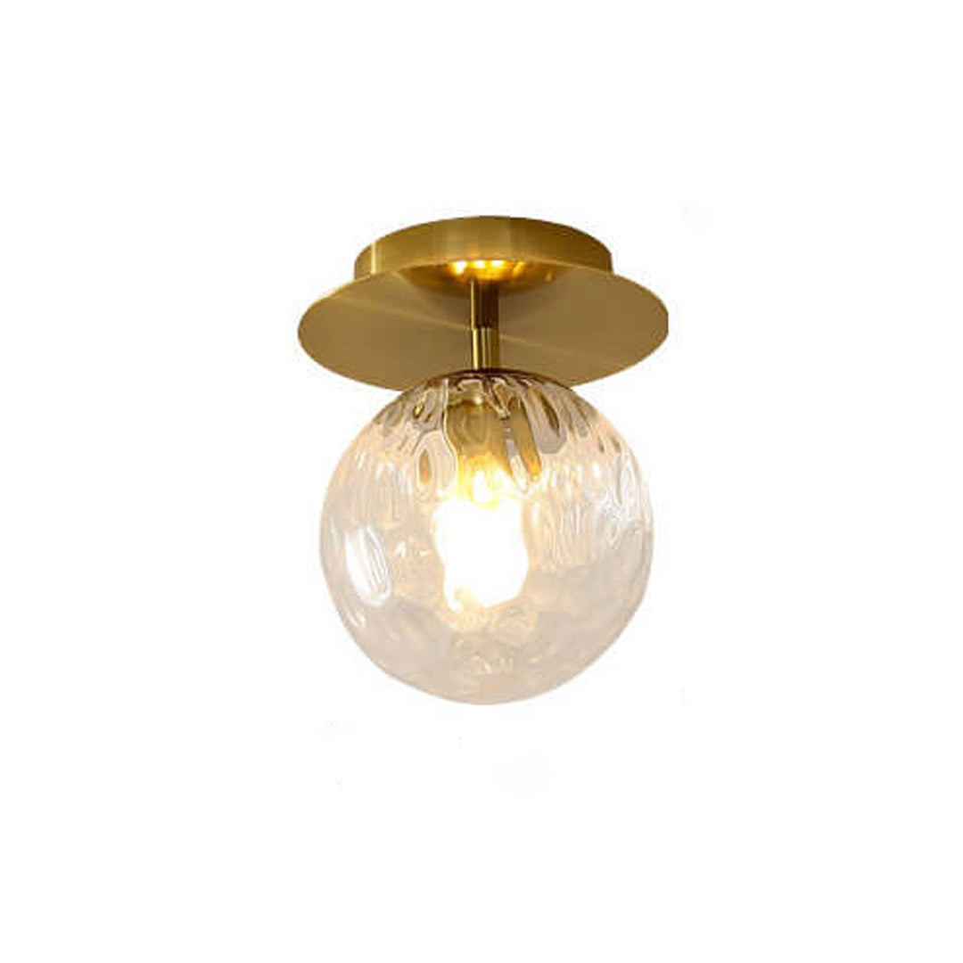 Nordisches Wasserglas Orb 1-Licht Semi-Flush Mount Deckenleuchte 