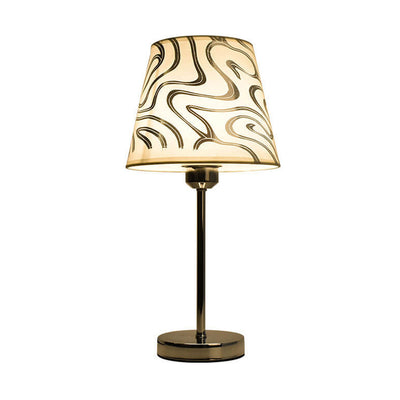 Lampe de table européenne rétro en tissu à 1 lumière 