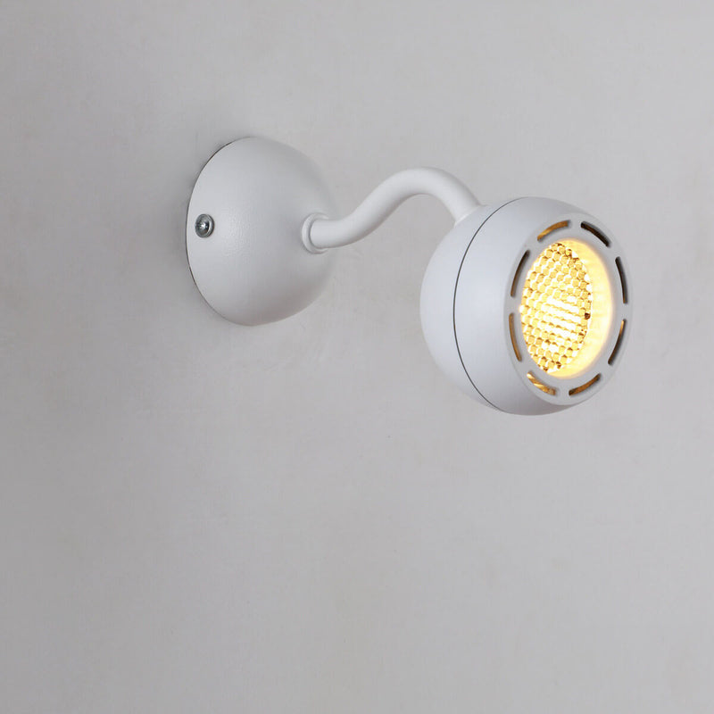 Minimalist Iron Dome Shade Mini Rotatable LED Wall Sconce Lamp