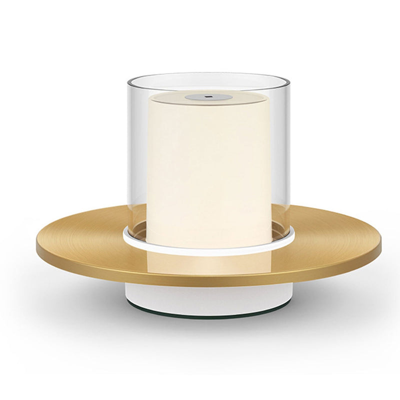 Lampe de Table Moderne à Bougie LED Cylindrique de Luxe Léger 
