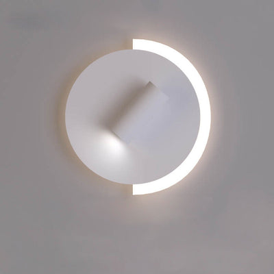 Modern Minimalist Acrylic Disc Spotlight Rotatable LED Wall Sconce Lamp