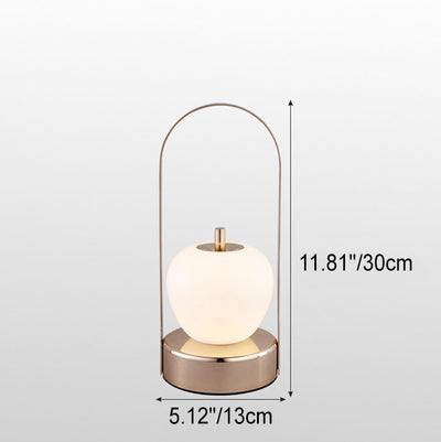 Creative Vintage Apple Shape Portable Rechargeable LED Table Lamp