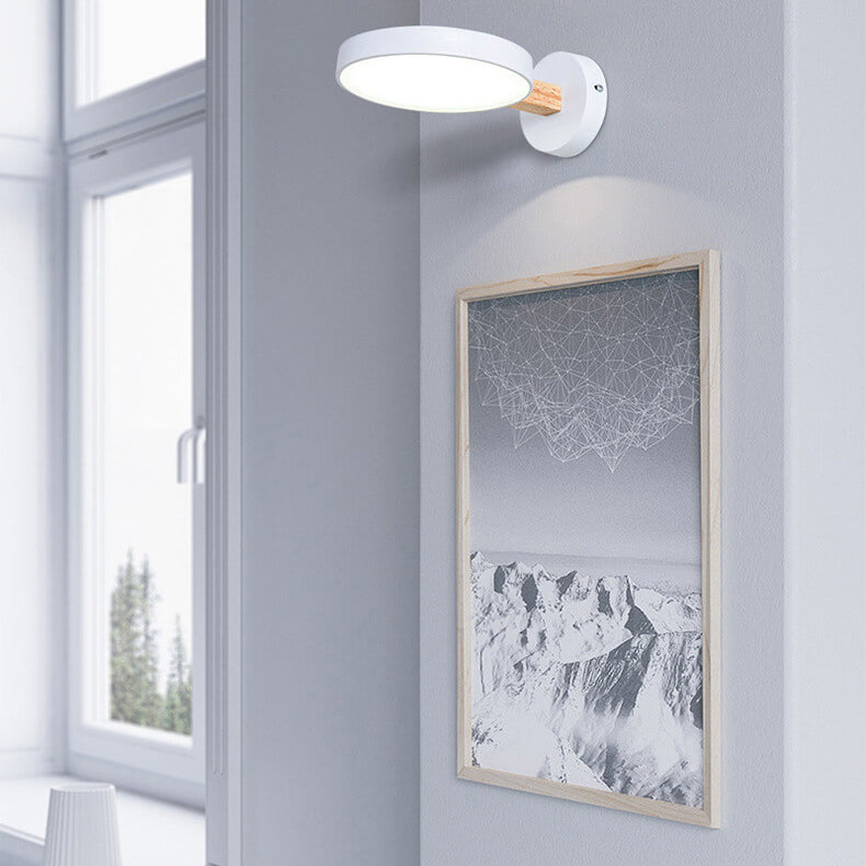 Lámpara de pared LED Nordic Creative Round Macaron Color 