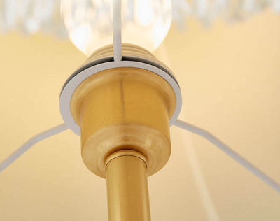 Lampe de Table à Franges Rétro Française en Cuivre à 1 Lumière 