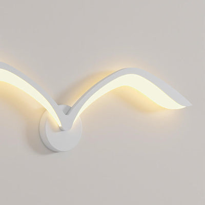 Nordic Minimalist Seagull LED-Wandleuchte aus Acryl 