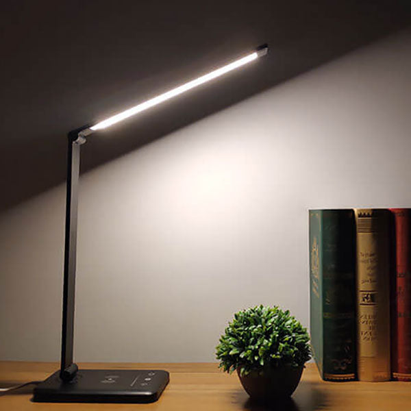 Eye Protection Aluminum Alloy Folding Touch 5-Speed Dimming LED Desk Lamp