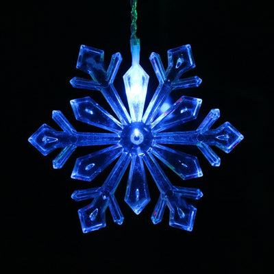 Télécommande flocon de neige guirlande lumineuse à LED clignotante décorative 