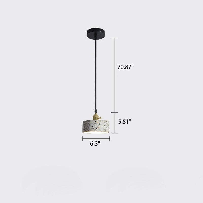 Nordic Minimalist Millstone Hardware Round 1-Light Pendant Light