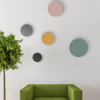 Modern Minimalist Colorful Round Iron LED Wall Sconce Lamp