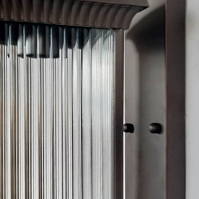 Moderne minimalistische quadratische Aluminiumglas-1-Licht-wasserdichte Wandleuchte für den Außenbereich 