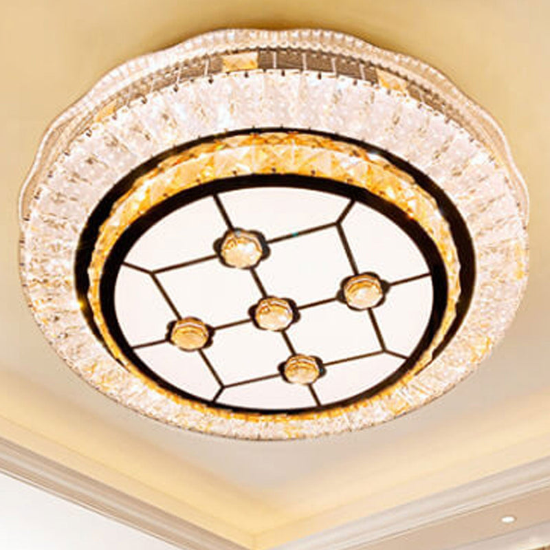 Nordic Light Luxury Round Design Multi-Style LED Flush Mount Light