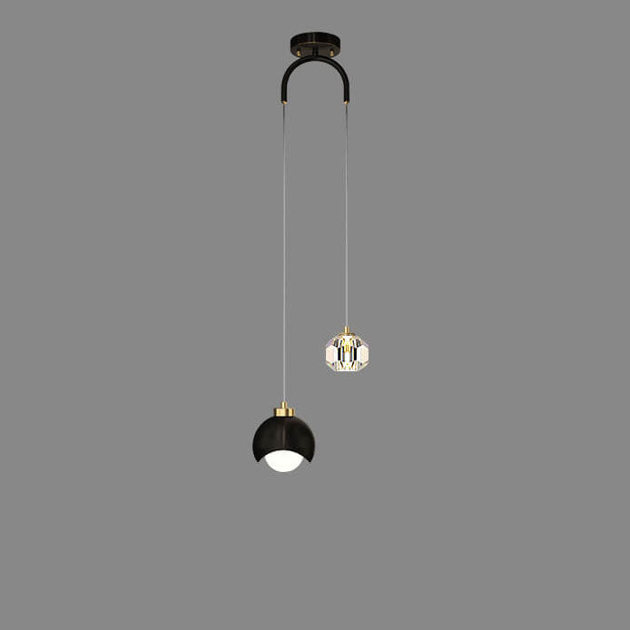 Europäischer Art-Licht-Luxuseisen-Messing-LED-Insel-Licht-Kronleuchter
