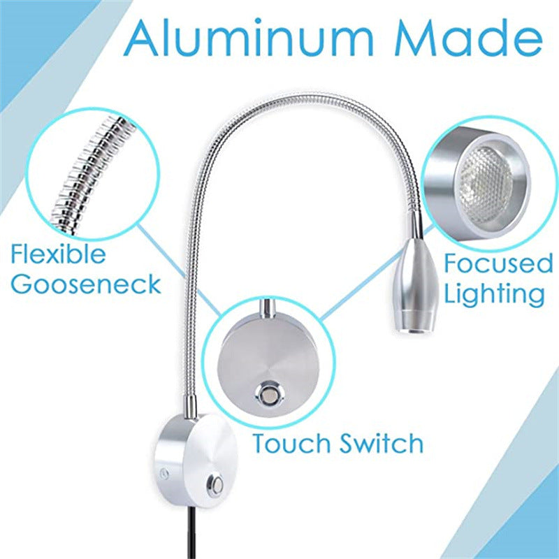 Modern Tube USB LED Spotlight Wall Sconce Lamp