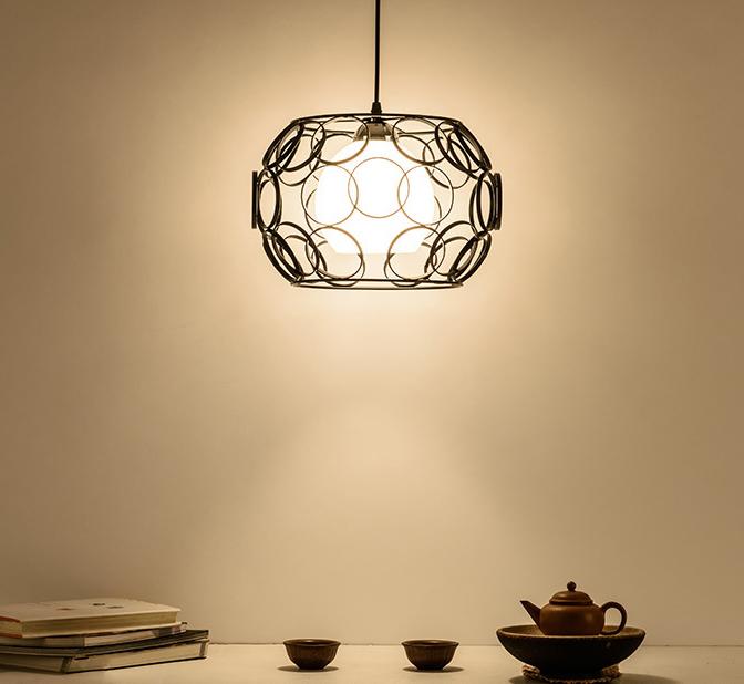 Moderne créatif fer forgé 1-lumière suspension 