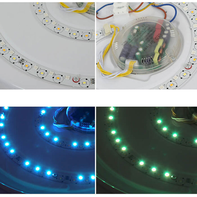 Bunte RGB-Smart-Fernbedienung LED-Einbau-Deckenleuchte 