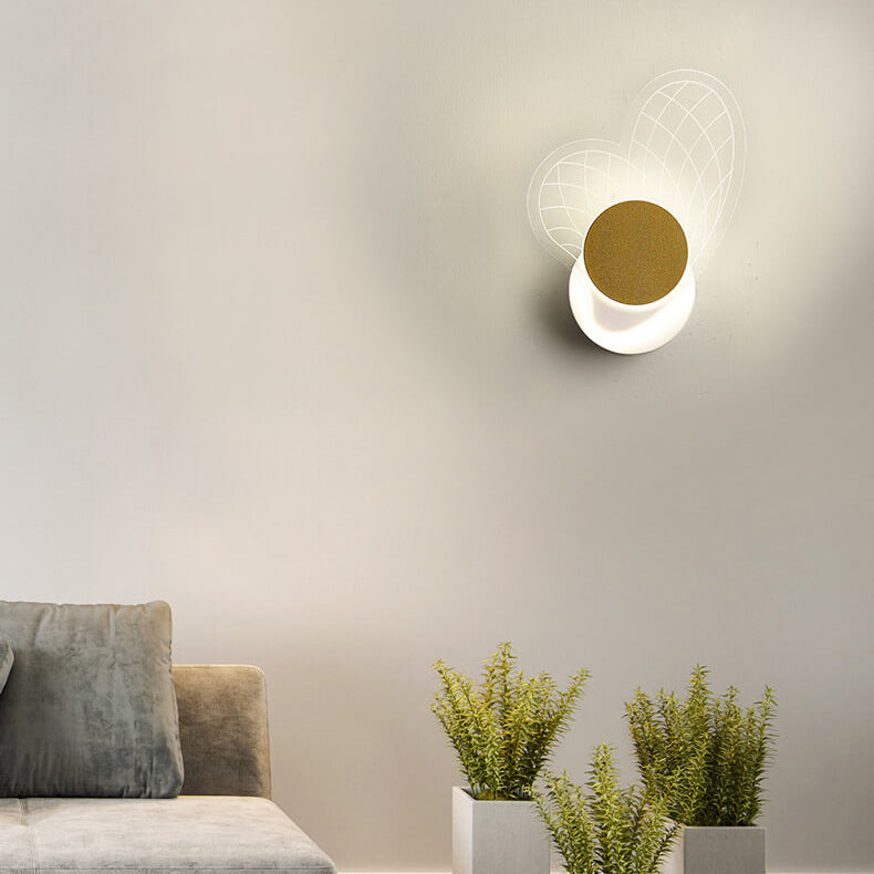 مصباح حائط LED أكريليك هندسي ذهبي فاخر حديث 
