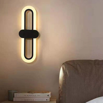 Modern Minimalist Circular Ring Acrylic Aluminum LED Wall Sconce Lamp