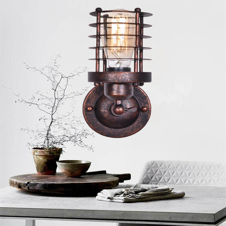 Northern Retro Industrial Wandleuchte aus Schmiedeeisen mit 1 Leuchte 