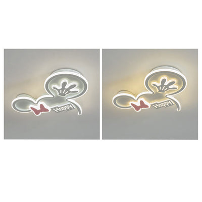 Cartoon Creative Minnie LED Kids Flush Mount Ceiling Light