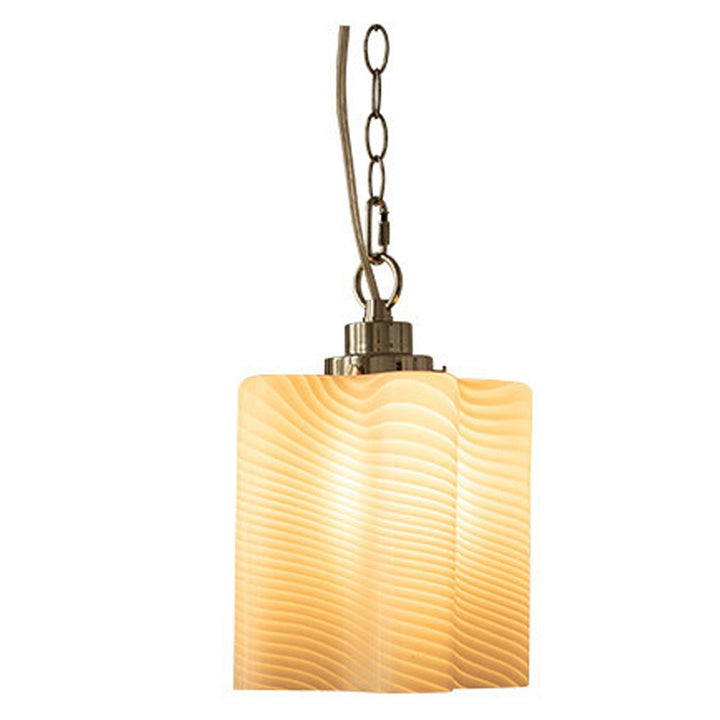 Japanische Vintage Wabi-Sabi Glas Pendelleuchte mit 1 Leuchte 