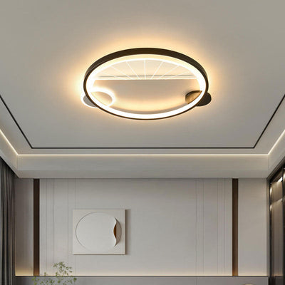 Modern Minimalist Creative Geometric Splicing Design LED Flush Mount Light