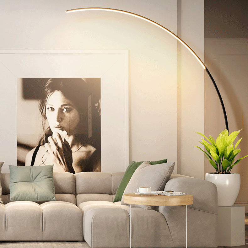 مصباح أرضي LED قائم من الألومنيوم والأكريليك بتصميم عصري بسيط على الطراز الشمالي لمعدات صيد الأسماك 