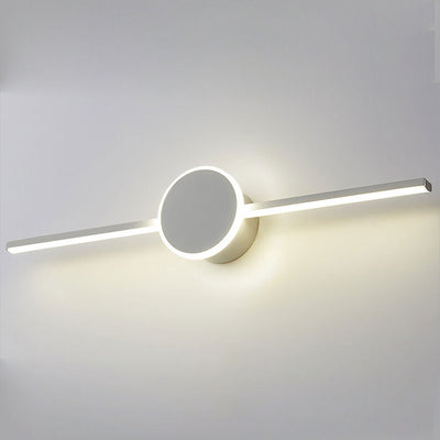 Nordic Minimalist Long Disc LED Vanity Light Wall Sconce Lamp