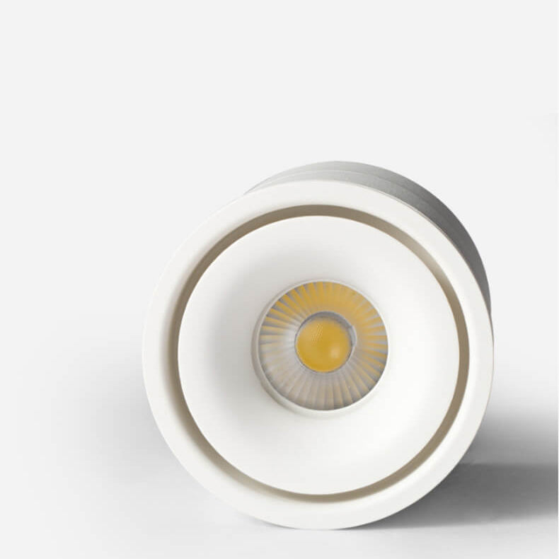 Projecteur LED cylindrique pliable en aluminium industriel pour montage encastré 