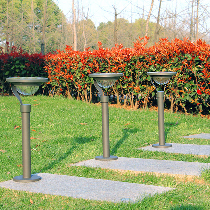 Luz de jardín solar LED impermeable de uso dual moderna de piso a techo para exteriores 