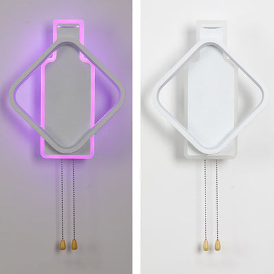 Modern Creative Square Color Light LED Wall Sconce Lamp