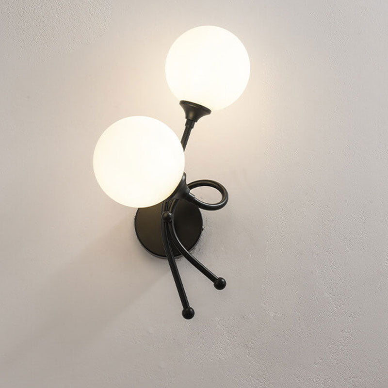 Moderne, minimalistische, knotenförmige Design-Wandleuchte mit 2 Leuchten 