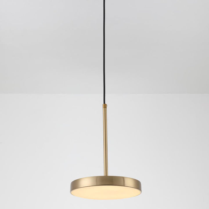 Moderne minimalistische Trommel-Metall-LED-Pendelleuchte 