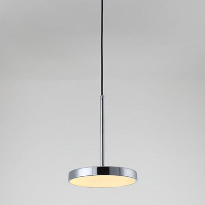 Moderne, minimalistische 1-flammige LED-Pendelleuchte aus Trommelmetall 
