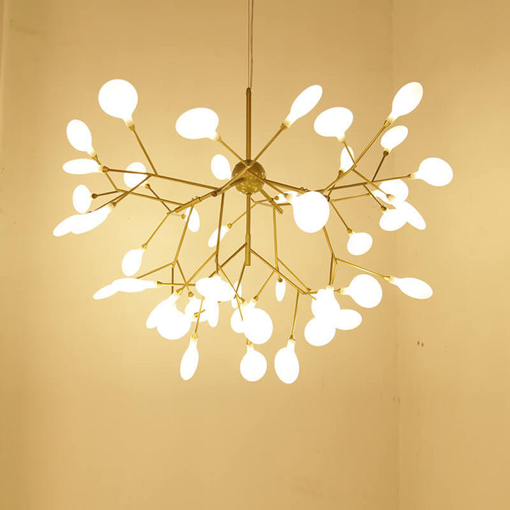 Ramas modernas de metal 27/36 luces de luciérnagas LED candelabros 