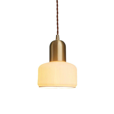 Nordic Minimalist Bottle Shaped 1-Light Ceramic Pendant Light