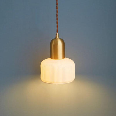 Nordic Minimalist Bottle Shaped 1-Light Ceramic Pendant Light